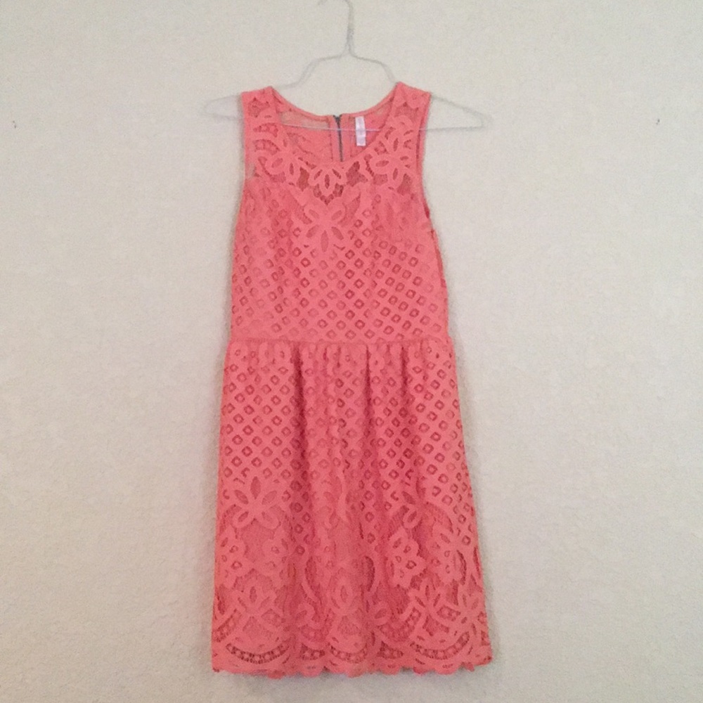 Orange Lace Dress